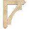 Ekena Millwork Westlake Arts and Crafts Rough Sawn Bracket w/ Offset Brace, Douglas Fir, 8"W x 32"D x 40"H BKT0806X32X40WTL03RDF - alternate 3